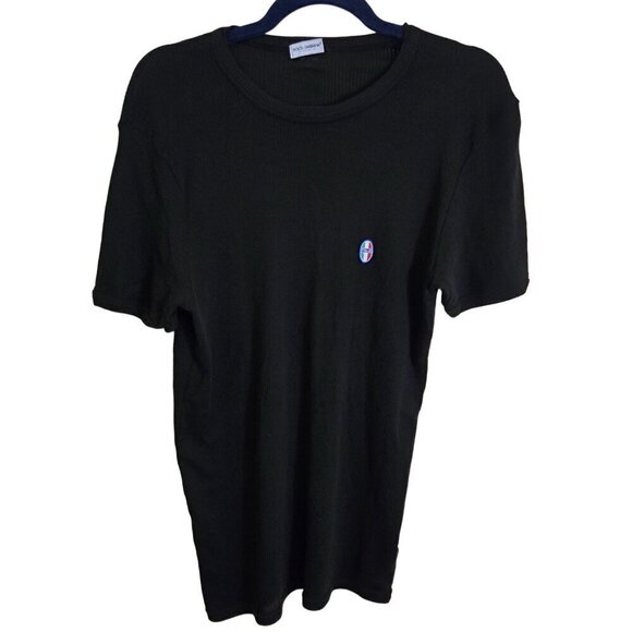 Dolce & Gabbana Genuine Black Italia T Shirt Size M - Picture 1 of 8